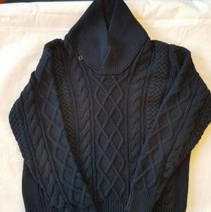 J. Crew Shawl Collar Cableknit Sweater
